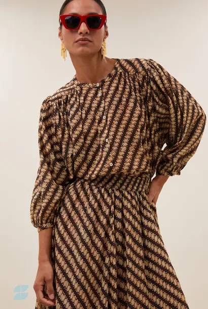 Becky manilla Blouse - Manilla Print