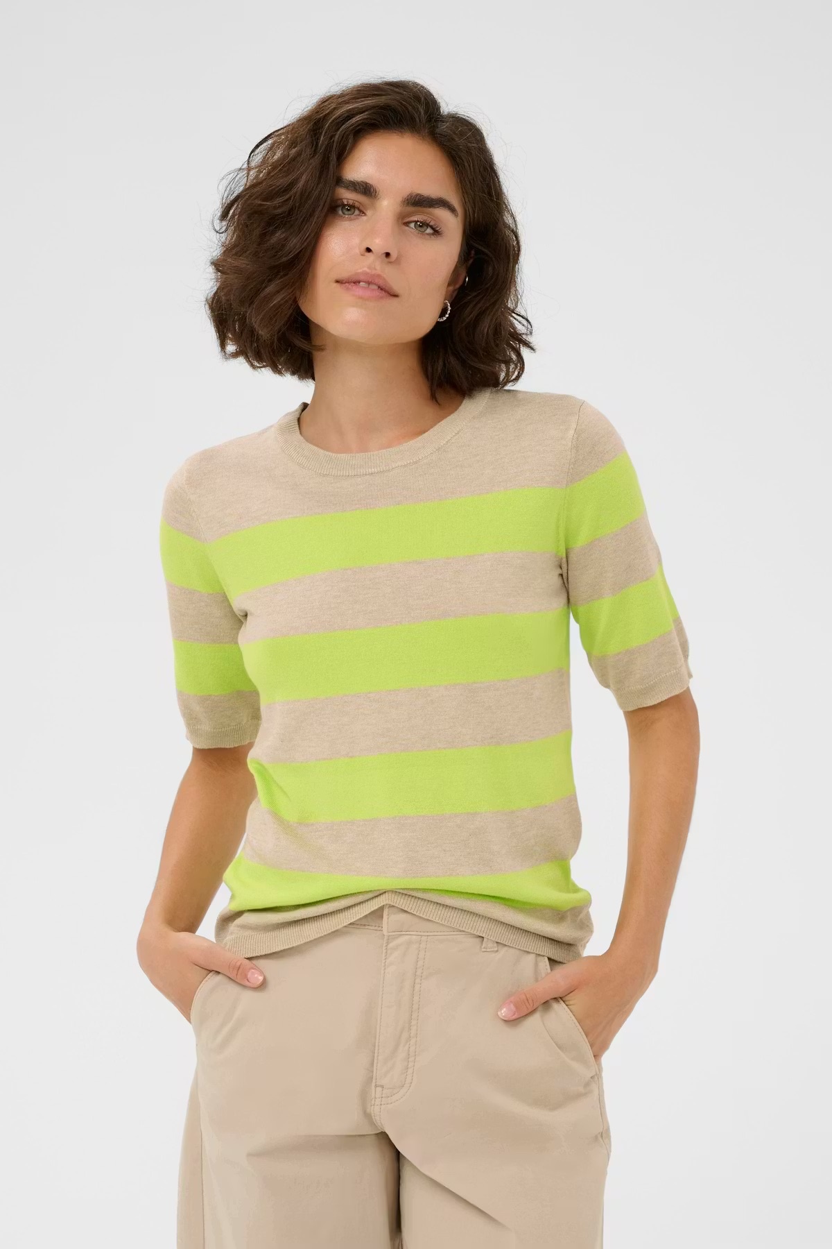 KAlizza Striped Knit - Feather-2