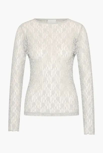 AnnieAA Lace Longsleeve - Silver