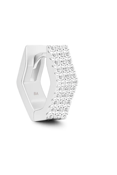 May Diamond Earring Silver