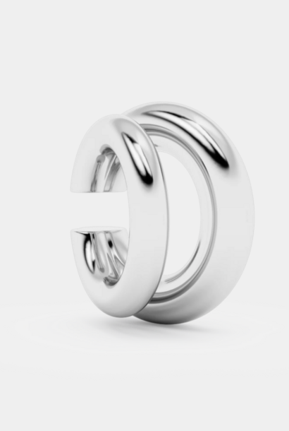 Double Kos Earcuff Silver