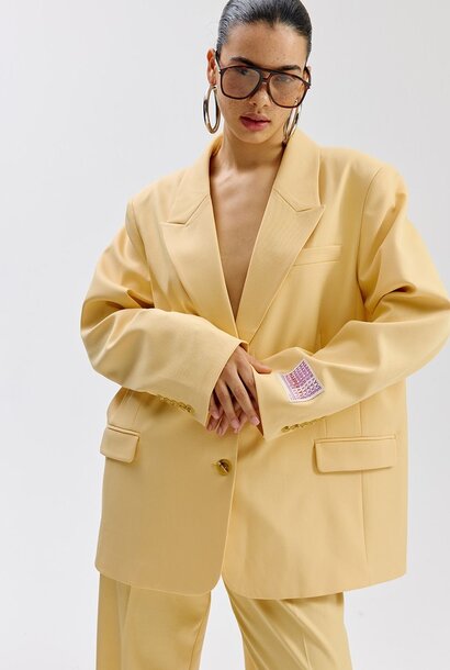 ANNA-BL Blazer - Butter Yellow