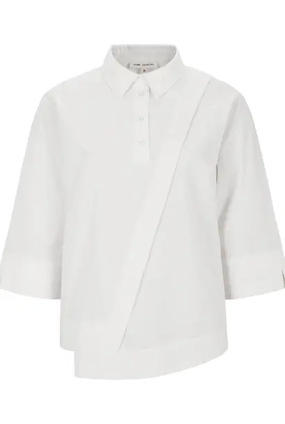 ESCoral Pleat Blouse - White