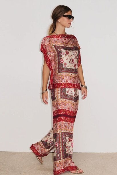 Pantalon Romance - ROUGE