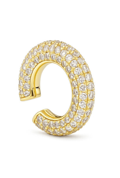 Chunky Diamond Earcuff Gold