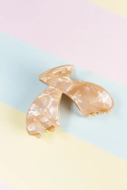 Julia Gesplitste Clip - Marmer Champagne