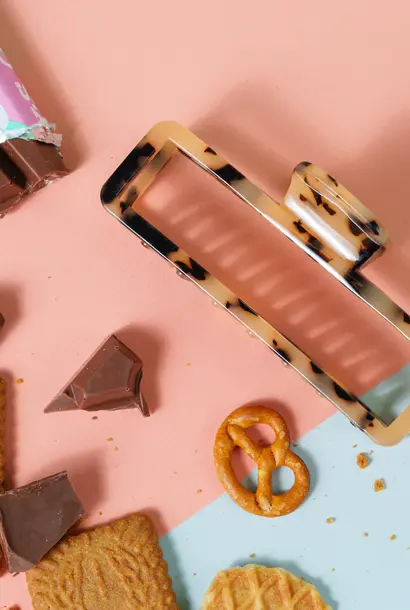 Amélie Grote Marmer Clip - Marmer Beige