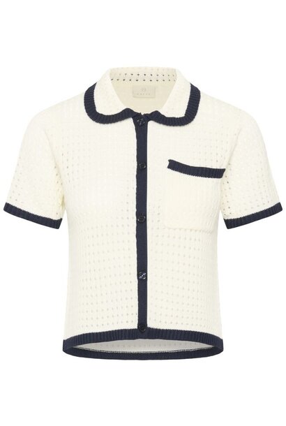 KAbrianna Knit Cardigan - Chalk & Blue