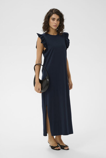KAcelina Flounce Dress - Midnight Marine Blue