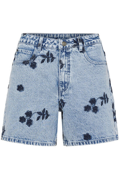KAbabena Denim Shorts - Navy Flower