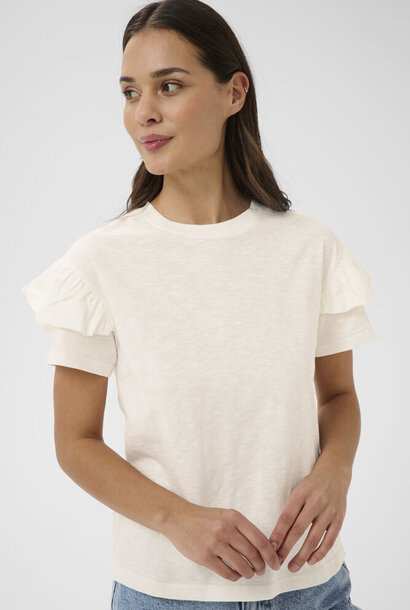 KAerin Flounce T-Shirt - Chalk