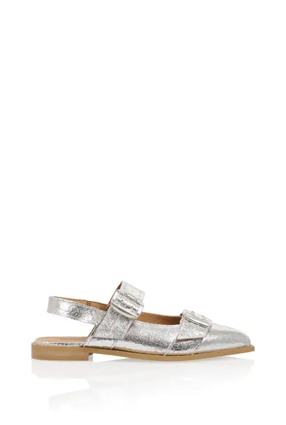 PORT ISABEL Leather Loafer - Silver