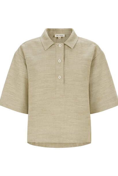 ESKaya Boxy Blouse - Brownie Mélange