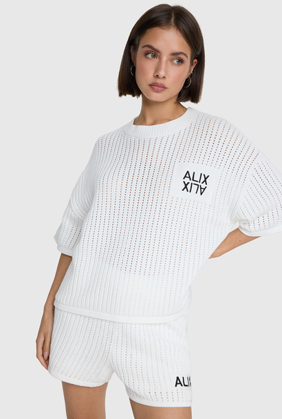 Knitted Ajour Top - Cream