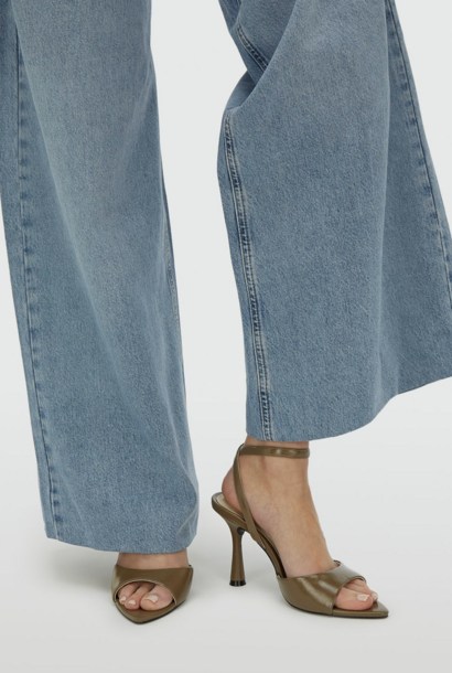 Riley Peep toe Pumps - Khaki
