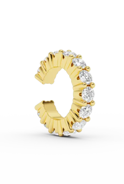 Iris diamond Cuff Gold