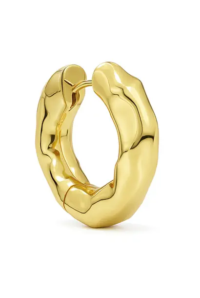 Chunky Kos Molten Earring Gold