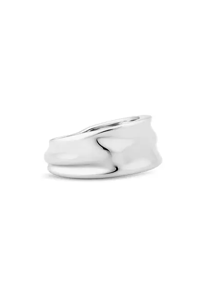 Small Molten Ara Earcuff Silver