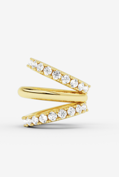 Mary Diamond Earcuff Gold