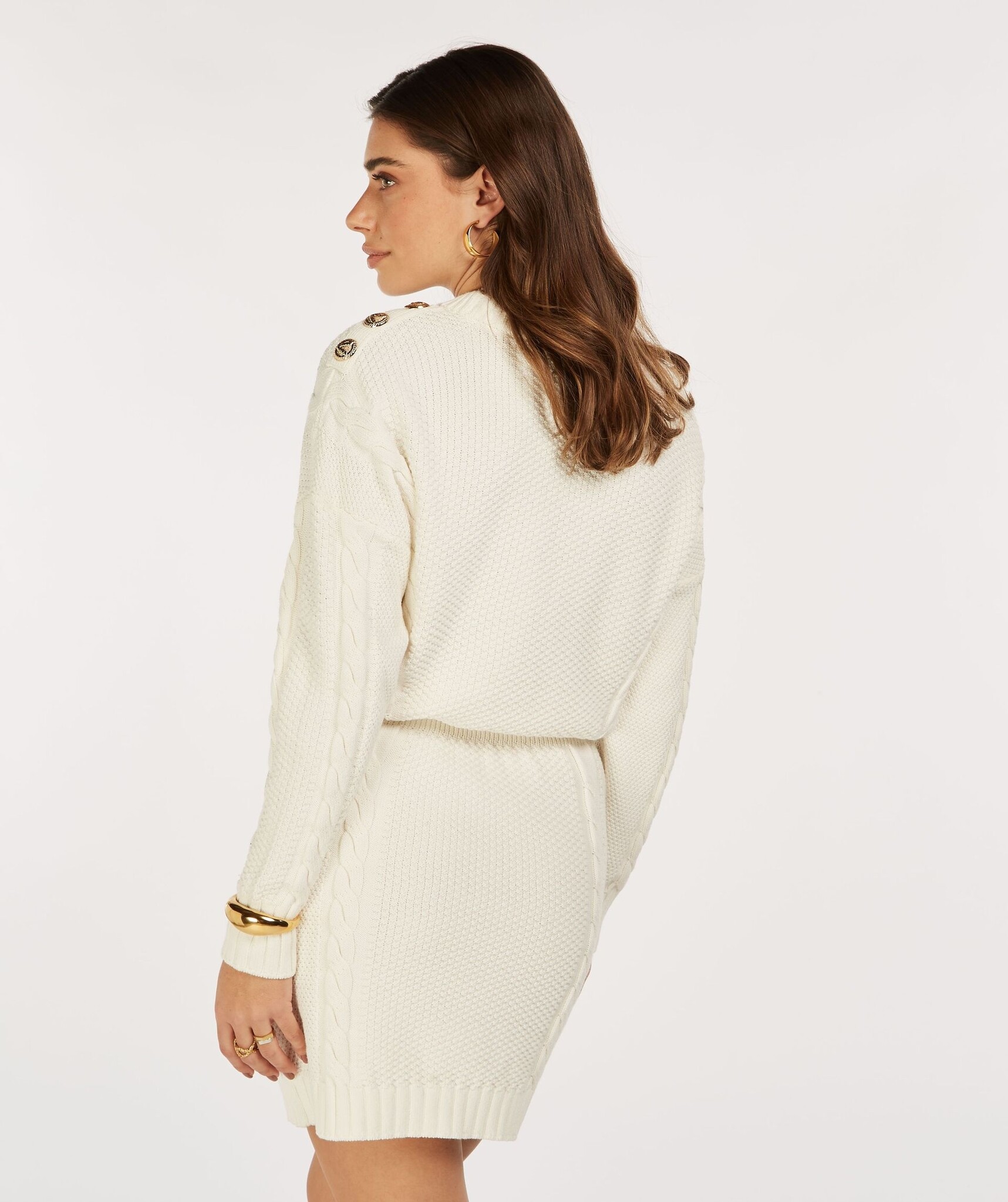 Dunya Dress 033 Off White-1
