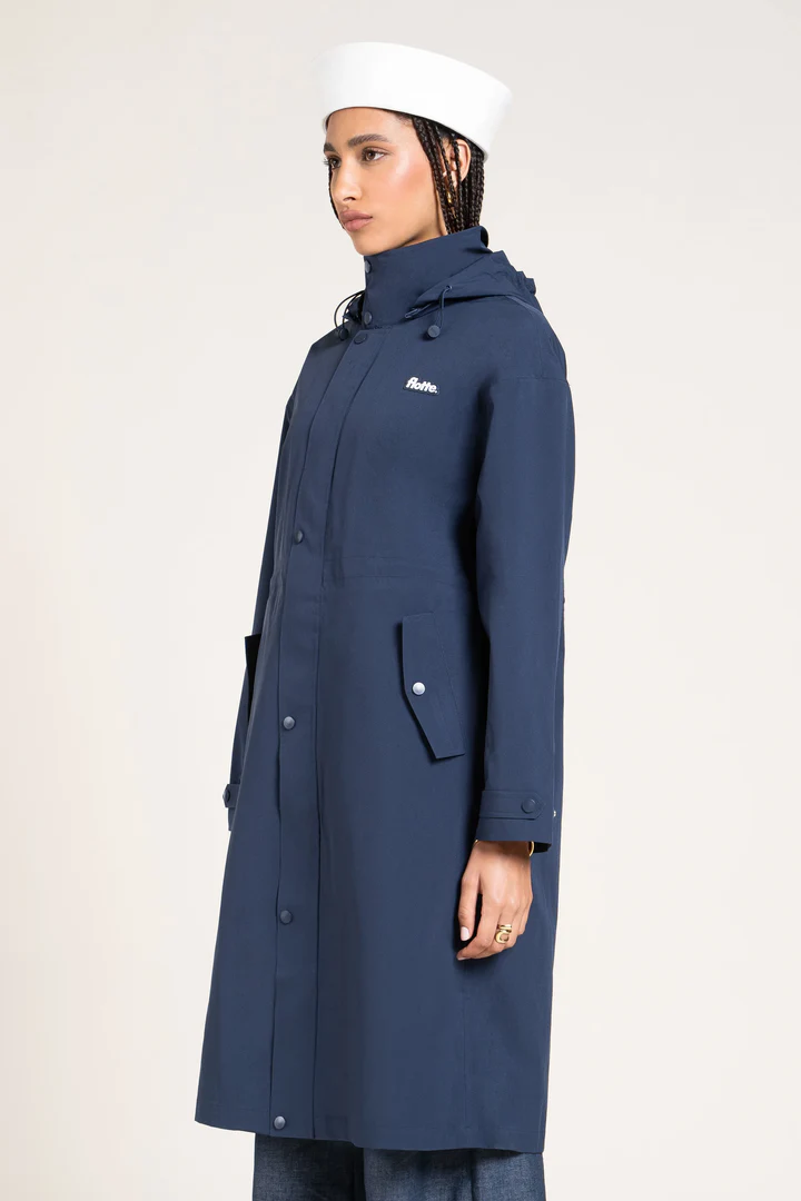 SOLFERINO Parka Longue INDIGO-4
