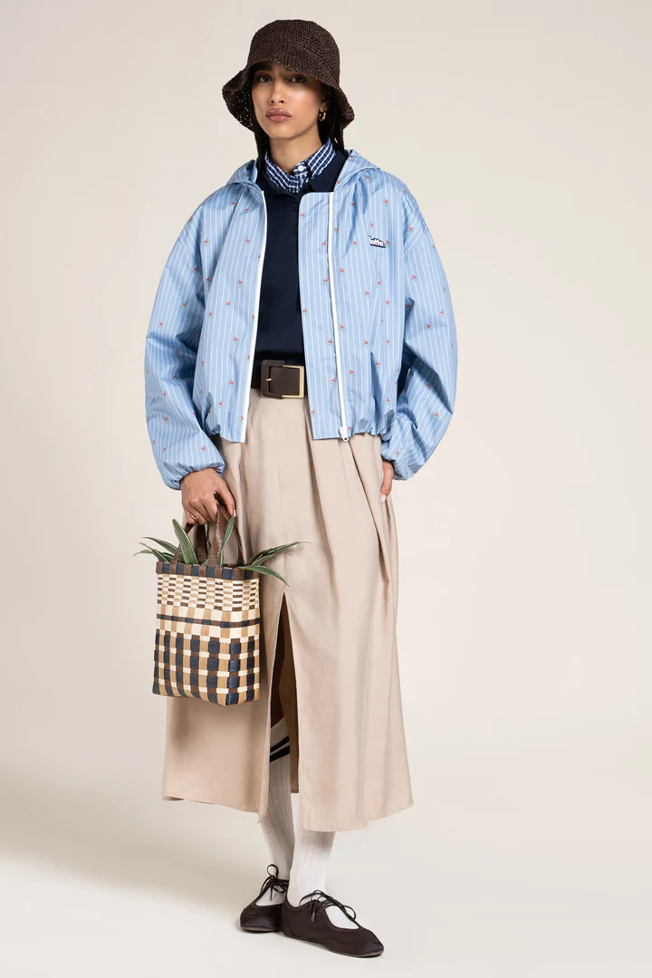 DARIUS Blouson Bomber OXFORD BLEU-1