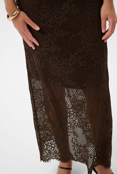 kacornelia lace skirt - coffee bean