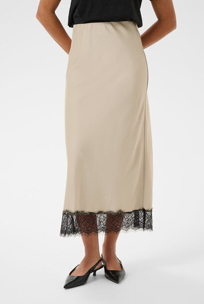 kahill lace skirt -Feather Gray
