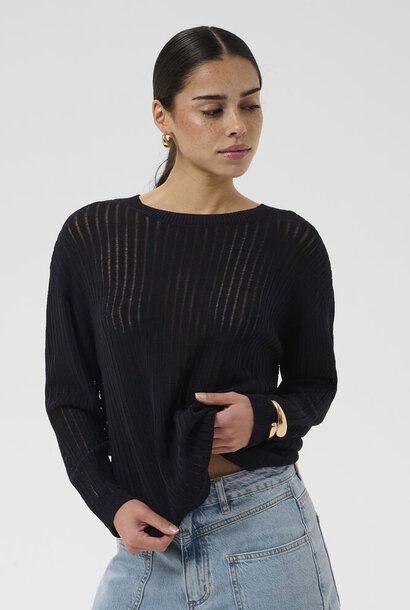 kaabalina knit pullover-black deep