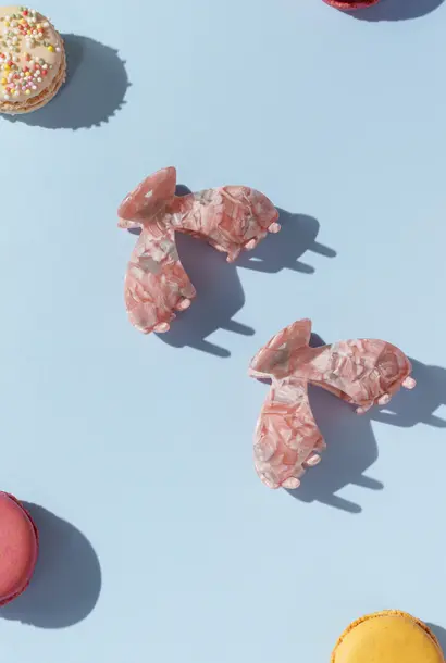 Julia Clip Gesplitste Clip - Zalmroze & Grijs