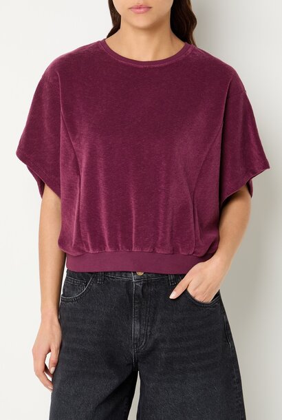 Nuki Slub Top - Burgundy Crush