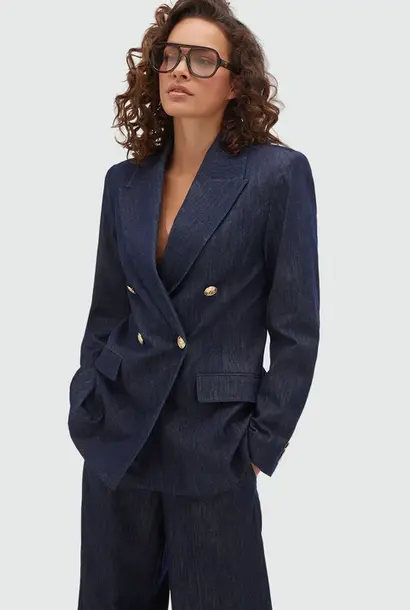 BLUEBELL Blazer - Dark Blue Chambray