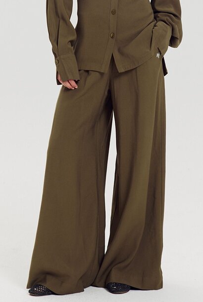 Meike-PA Pants - Muted Moss
