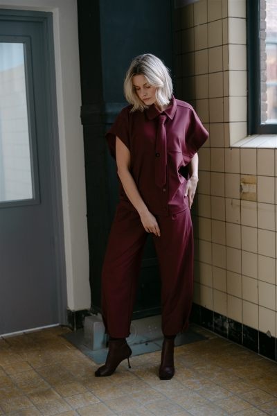 ColombiaW6 Trouser - Burgundy-2