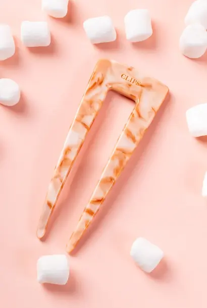 Pippa Pin Clip - Gevlekt Rosé