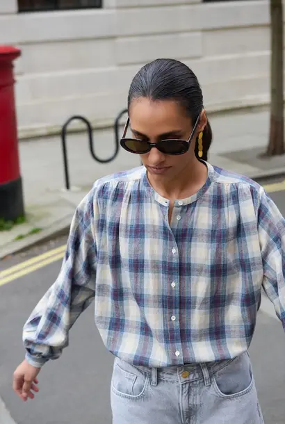 Nyka tokyo check Blouse