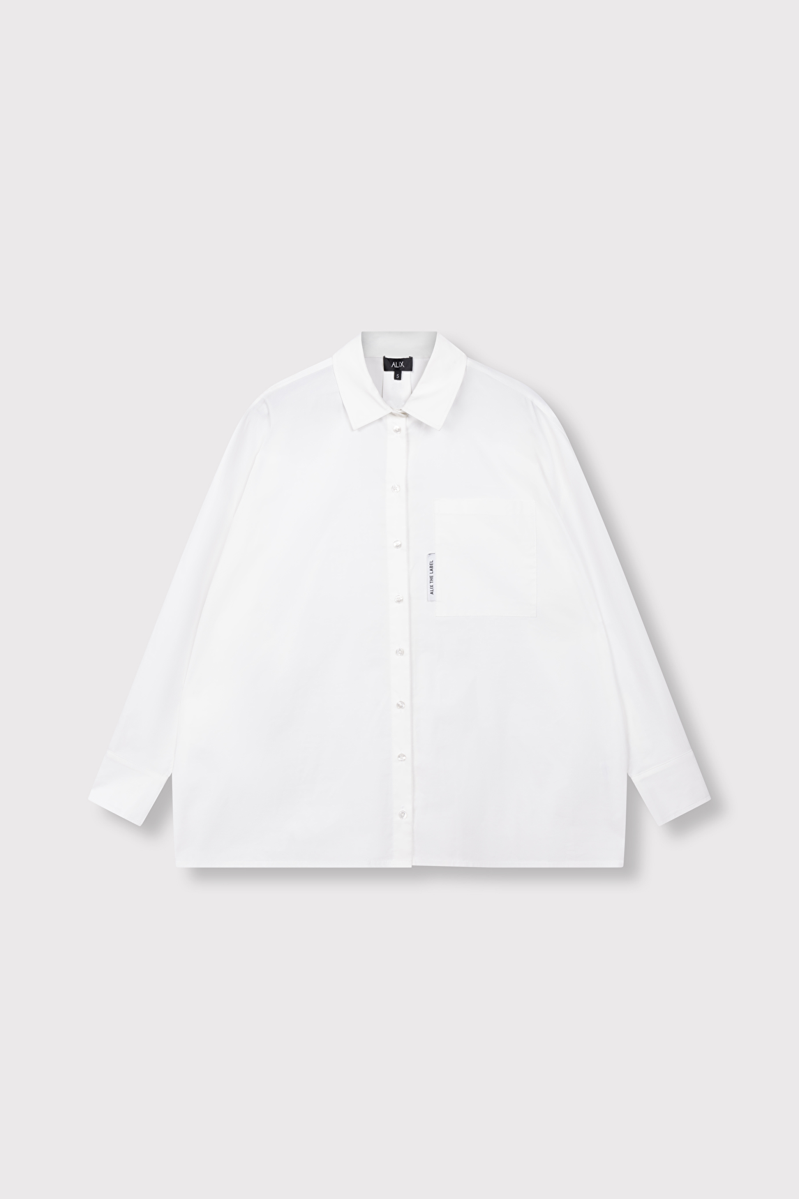Woven Oversized Blouse - Soft White-3