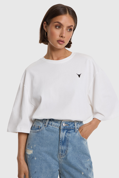 Knitted Body T-Shirt - Soft White