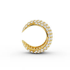 Ara Diamond Earcuff Gold-3