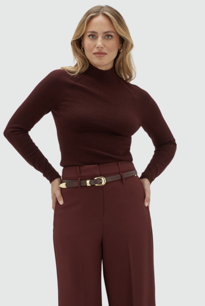 Sofia Pullover - Burgundy