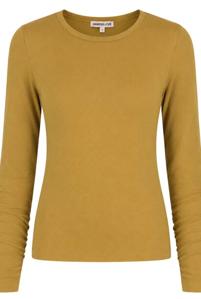 Jason-LS Longsleeve Top - Spicy Olive