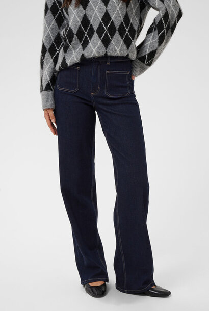 KABrook HW Regular Fit Jeans - Dark Blue (Lengte 34)