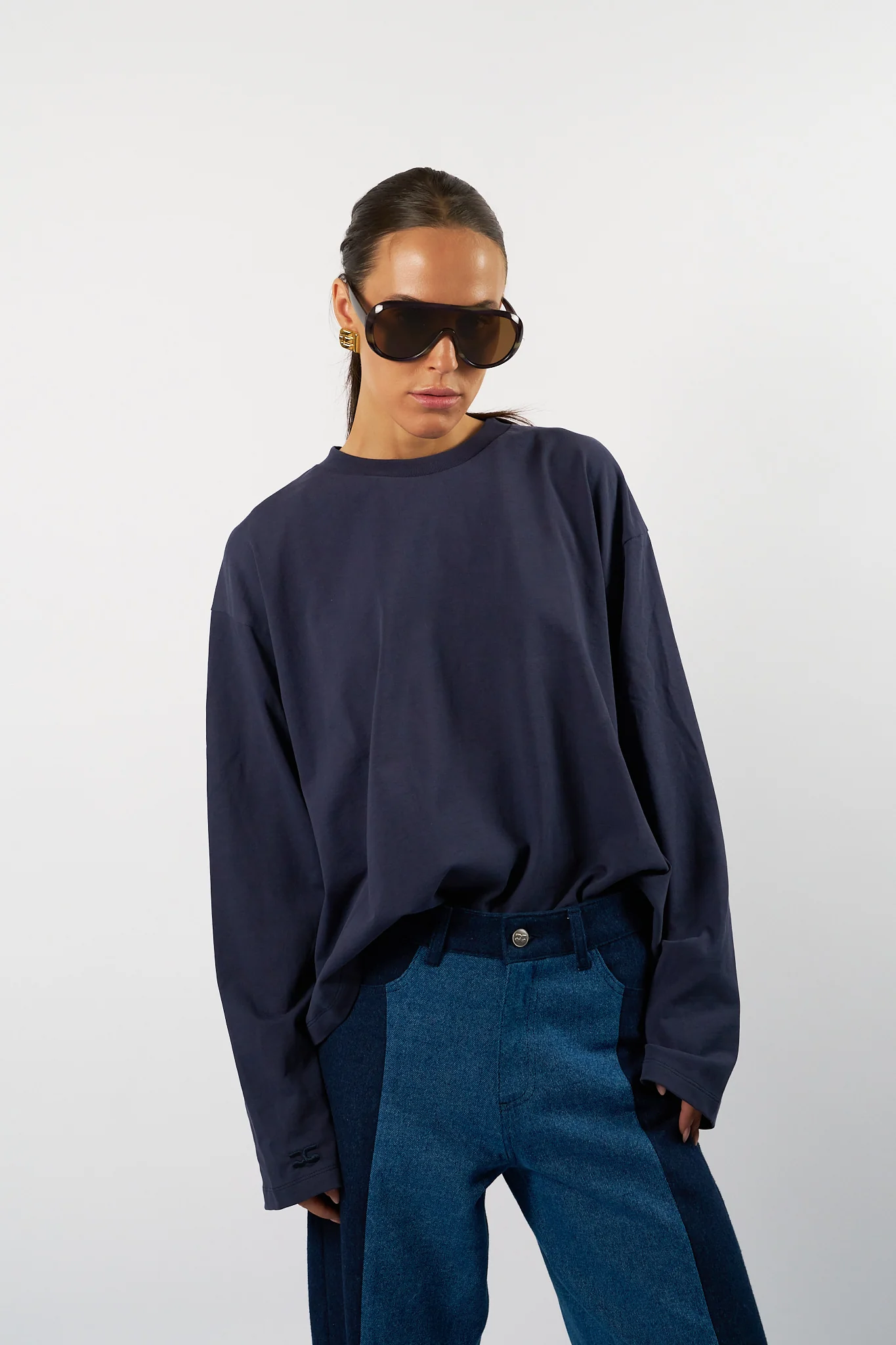 Ulla Longsleeve - Dark Blue-2