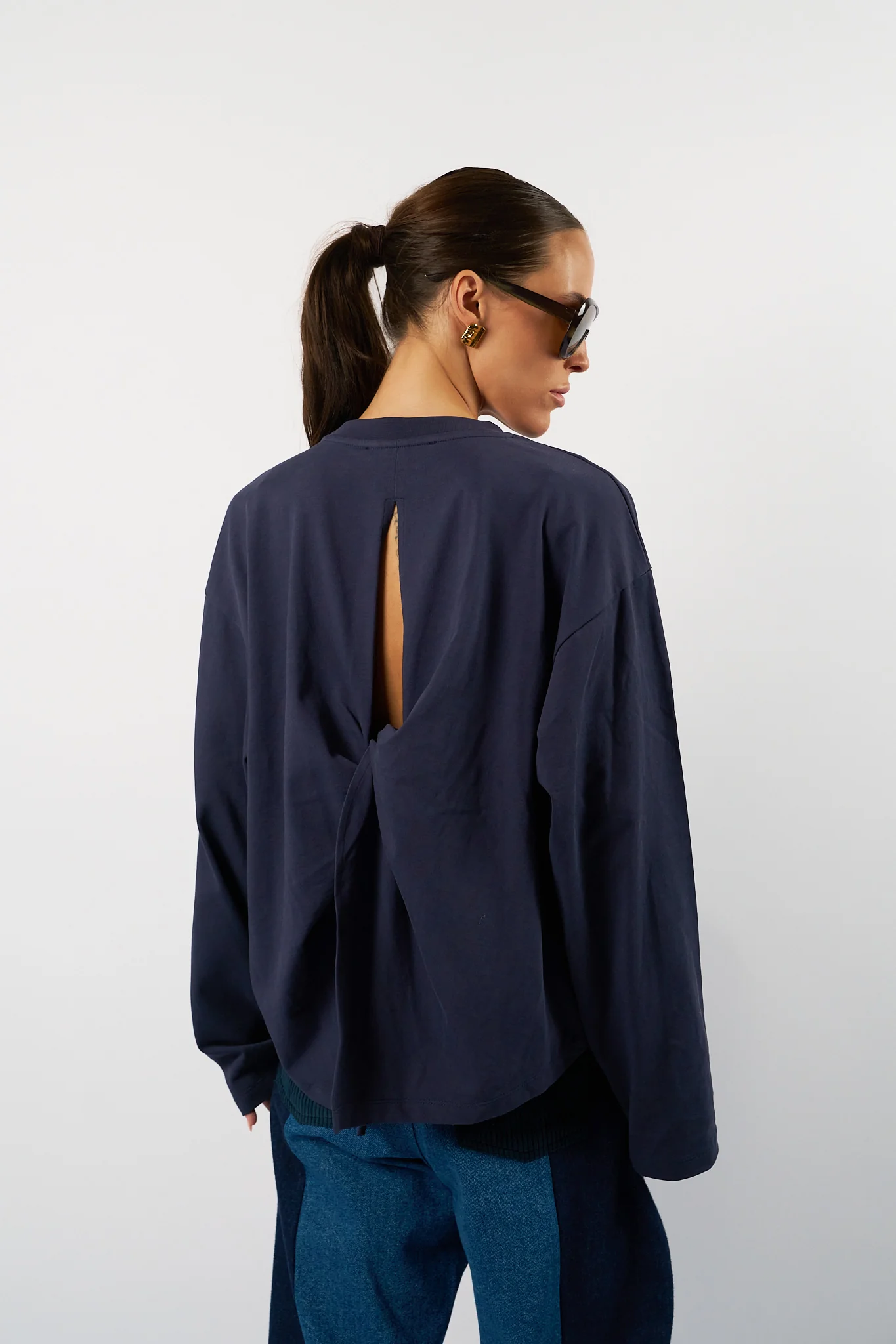 Ulla Longsleeve - Dark Blue-1