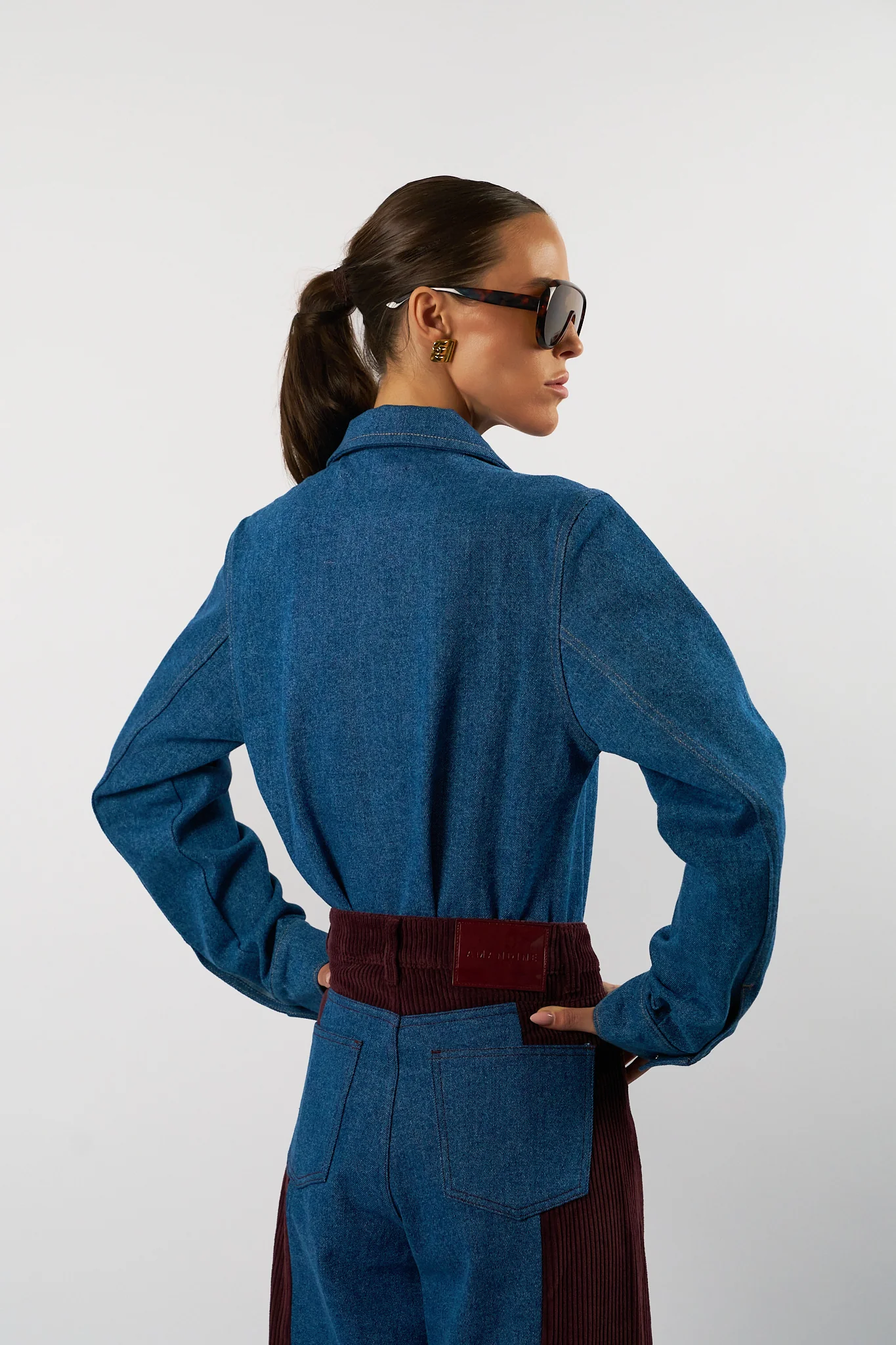Odette Jeans Body - Blue-2