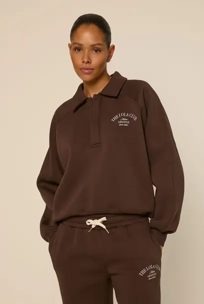 Ebony Polo Sweater - Espresso