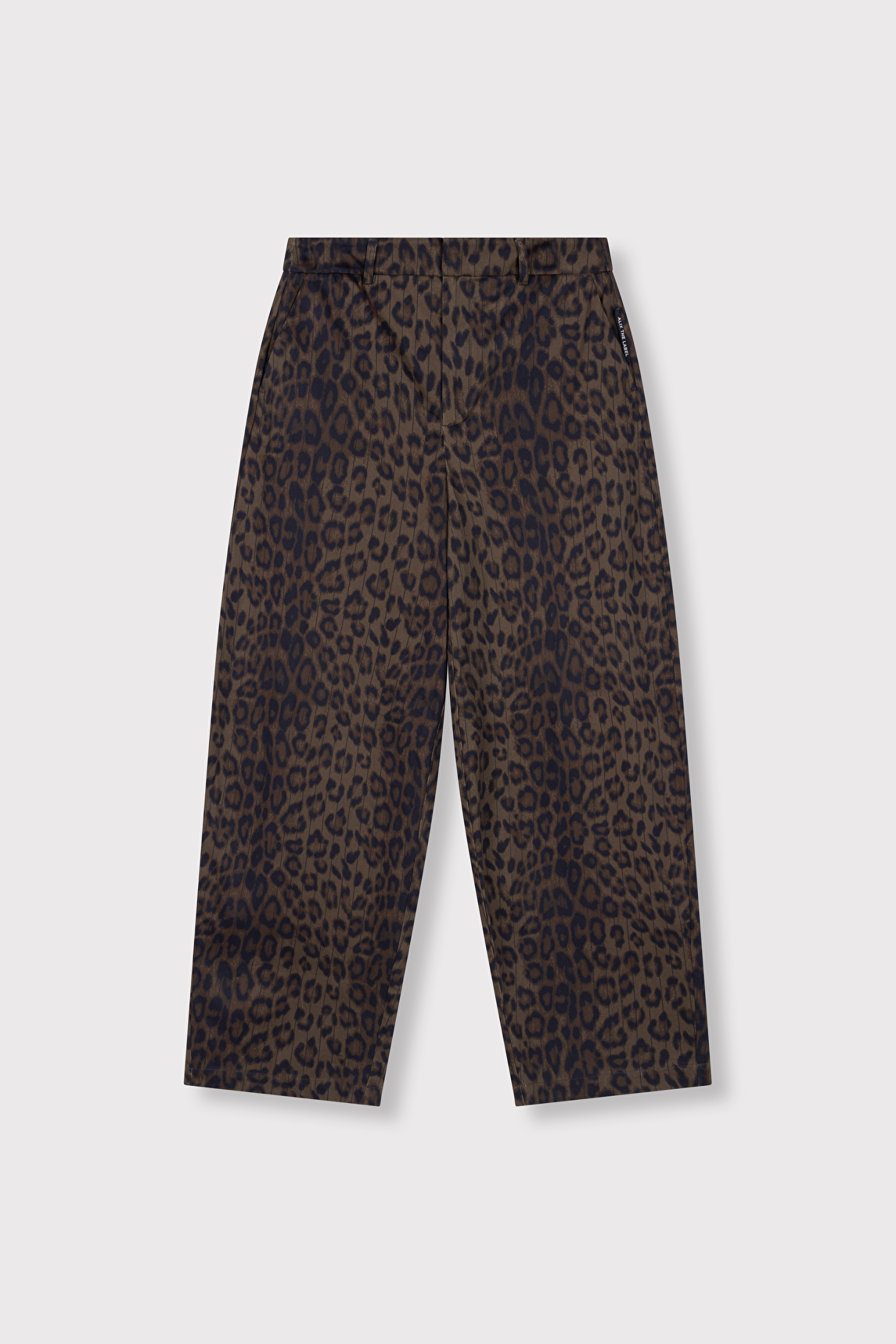 Woven Animal Barrel Pants-3