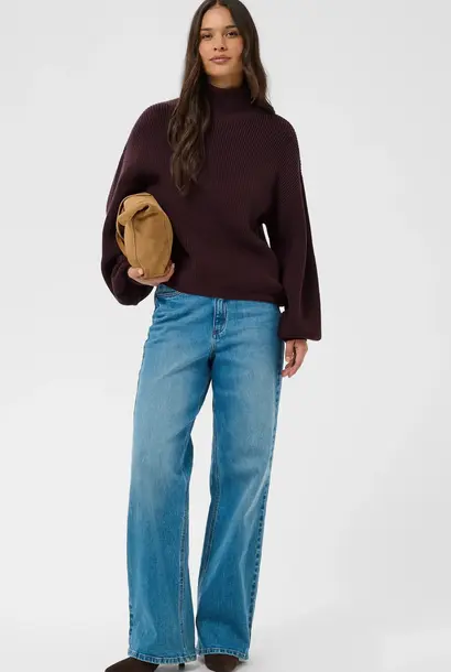 KAbarbara RollNeck Pullover - Fudge
