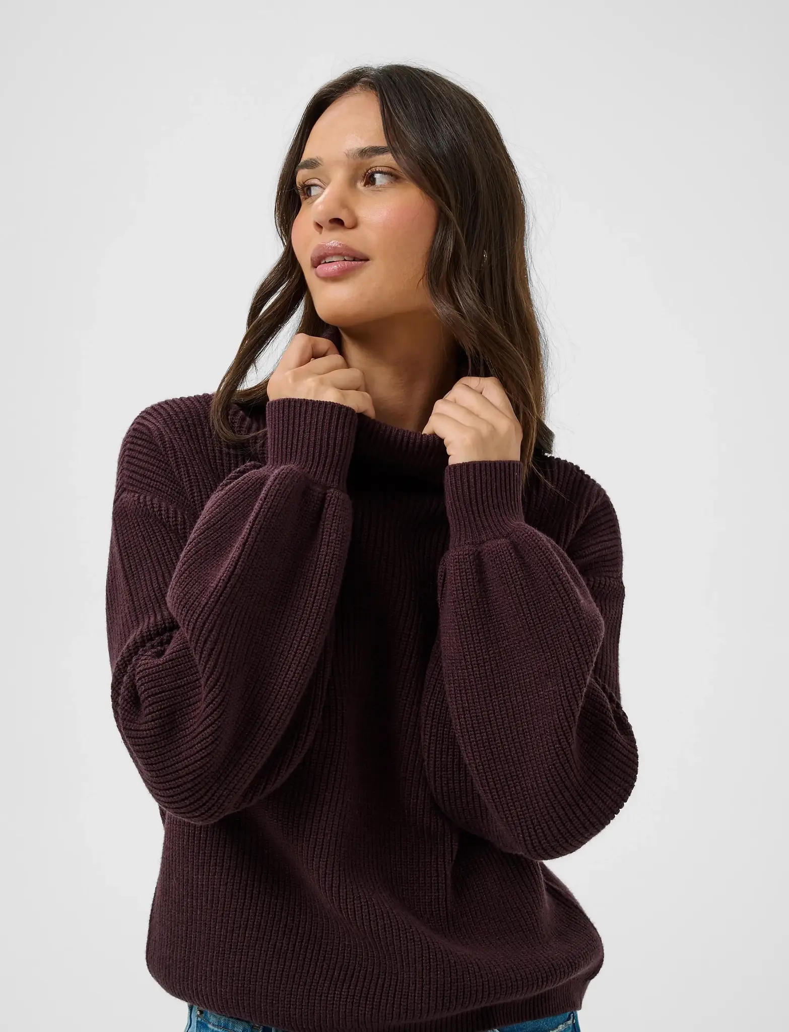 KAbarbara RollNeck Pullover - Fudge-4