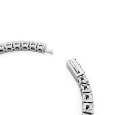 Tennis Diamond Bracelet 4MM Stones - Silver-2